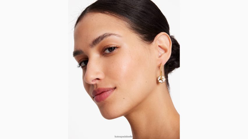 de Kate Spade Frauen Heritage Bloom Hoops creme/gold NB82J21157 Zubehör