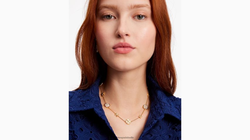 de Kate Spade Frauen Heritage Bloom Scatter-Halskette creme/gold NB82J21169 Zubehör