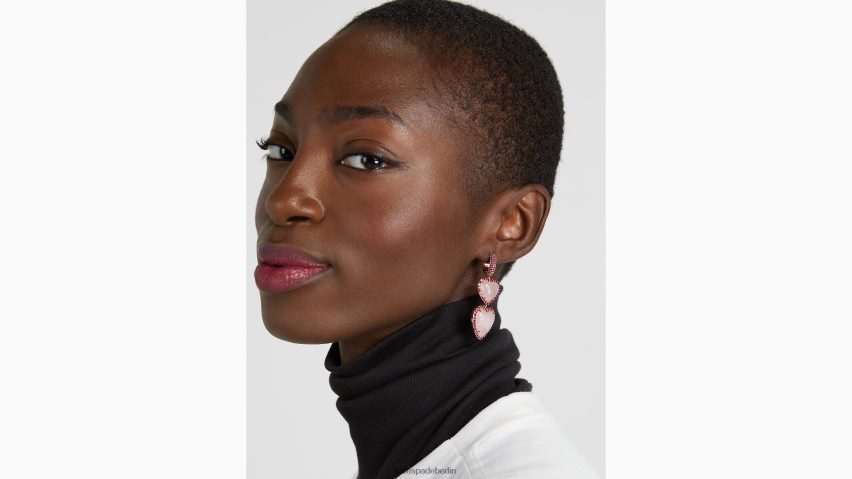 de Kate Spade Frauen Herz aus Herzen doppelte Ohrhänger rosa multi NB82J21233 Zubehör