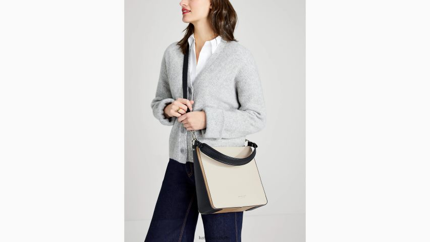de Kate Spade Frauen Hudson-Farbblock-Hobo-Tasche Pergament multi NB82J2222 Zubehör