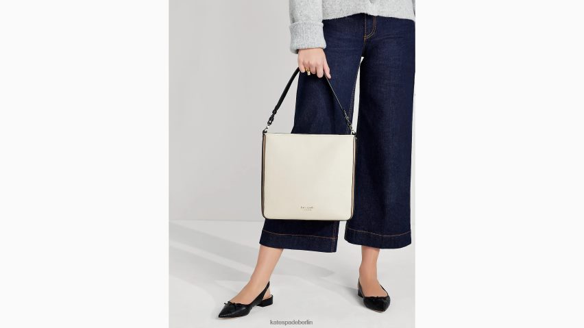 de Kate Spade Frauen Hudson-Farbblock-Hobo-Tasche Pergament multi NB82J2222 Zubehör