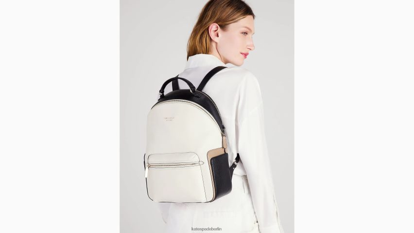 de Kate Spade Frauen Hudson-Farbblock-Rucksack groß Pergament multi NB82J2221 Zubehör