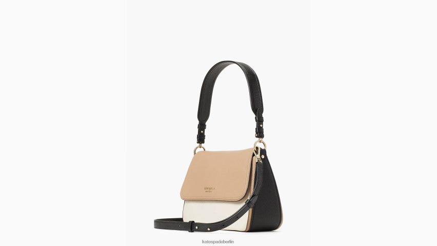 de Kate Spade Frauen Hudson-Farbblock-Umhängetasche mittelgroß wandelbar Pergament multi NB82J2107 Zubehör