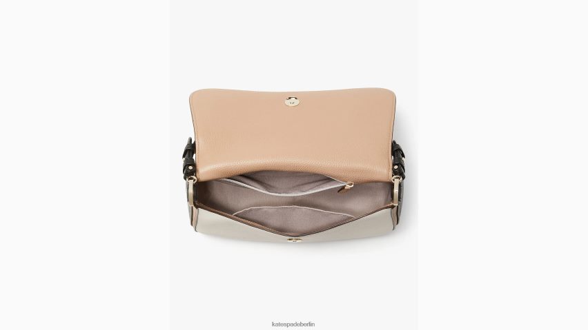 de Kate Spade Frauen Hudson-Farbblock-Umhängetasche mittelgroß wandelbar Pergament multi NB82J2107 Zubehör