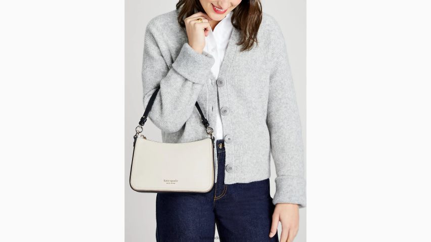 de Kate Spade Frauen Hudson-Farbblock-Umhängetasche mittelgroß wandelbar Pergament multi NB82J2273 Zubehör