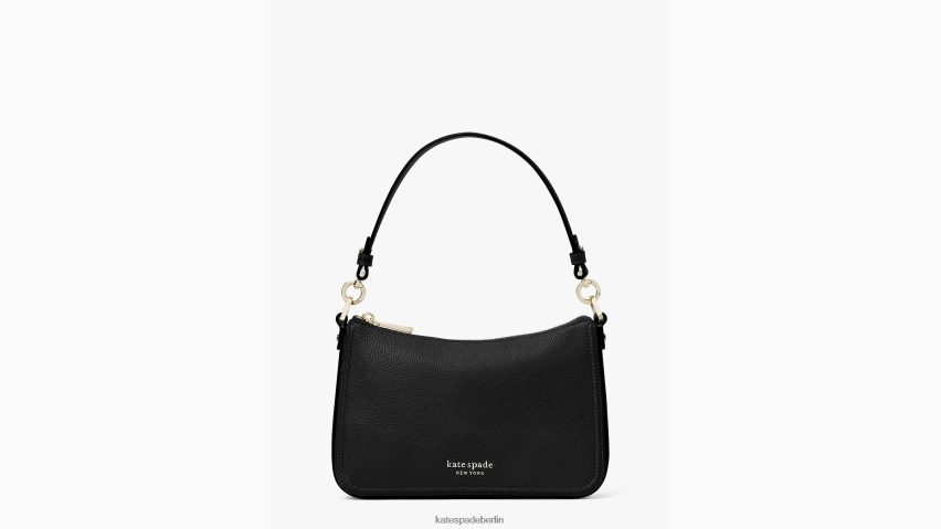 de Kate Spade Frauen Hudson Medium Convertible Umhängetasche Schwarz NB82J299 Zubehör