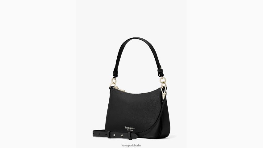 de Kate Spade Frauen Hudson Medium Convertible Umhängetasche Schwarz NB82J299 Zubehör