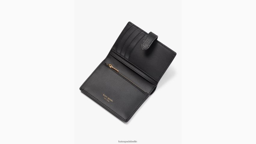 de Kate Spade Frauen Hudson Posh Plaid Kleine Bifold-Geldbörse schwarz-multi NB82J2472 Zubehör