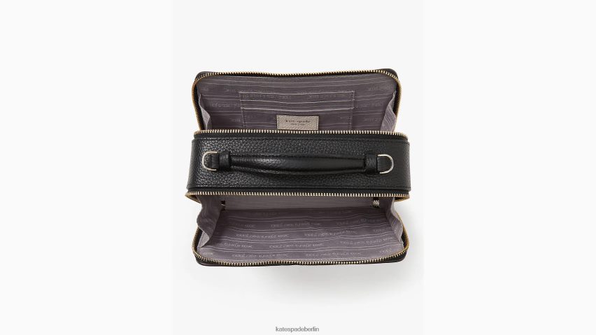 de Kate Spade Frauen Hudson-Umhängetasche mit Farbblock und Doppelreißverschluss Pergament multi NB82J2214 Zubehör