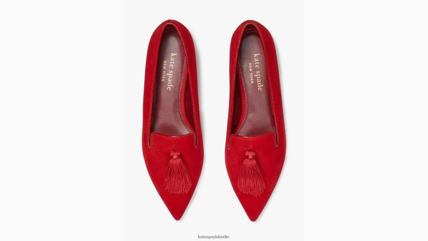 de Kate Spade Frauen Ich liebe Wohnungen tiefes Rubinrot NB82J2642 Schuhwerk