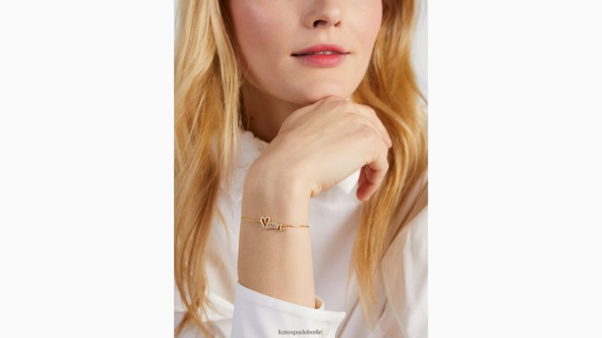 de Kate Spade Frauen Ich liebe dich Mama-Armband klar/gold NB82J21186 Zubehör