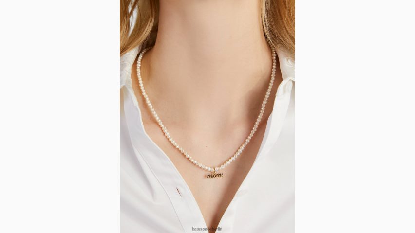 de Kate Spade Frauen Ich liebe dich Mama Perlenstrang-Anhänger weiß-multi NB82J21196 Zubehör