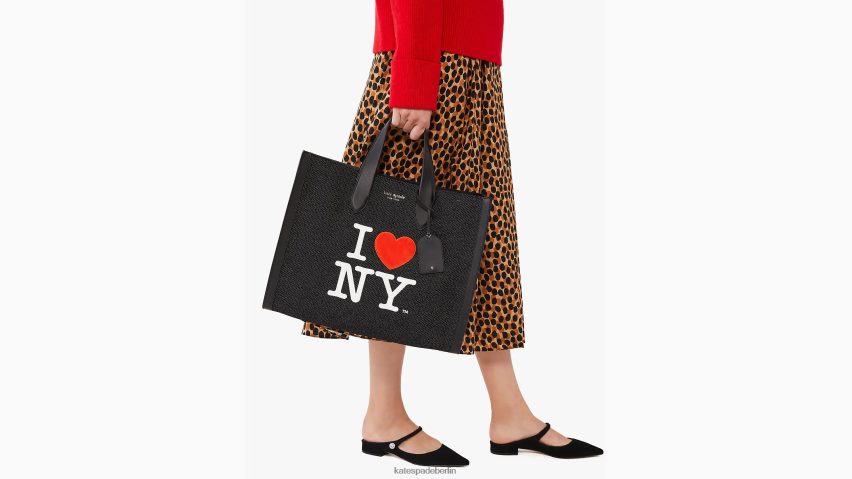 de Kate Spade Frauen Ich liebe die große Tasche „NY x New York Manhattan“ schwarz-multi NB82J2299 Zubehör