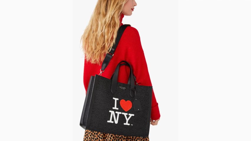 de Kate Spade Frauen Ich liebe die große Tasche „NY x New York Manhattan“ schwarz-multi NB82J2299 Zubehör