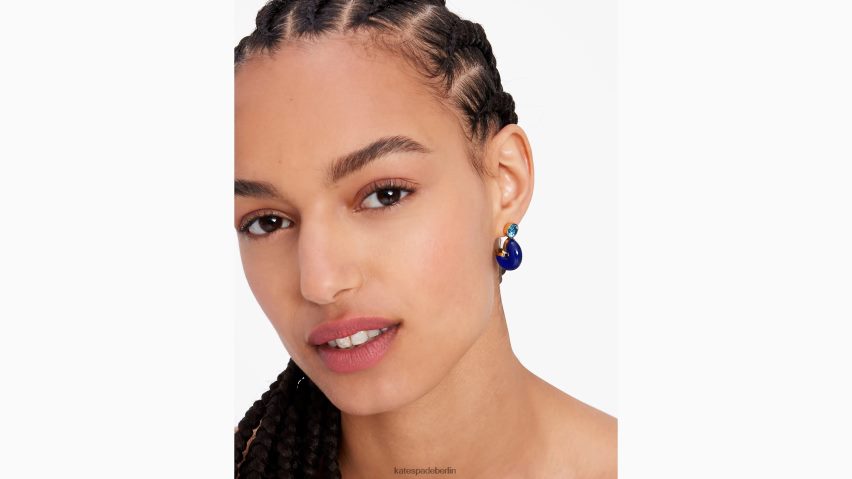 de Kate Spade Frauen Ich sehe Streifen-Ohrringe Marine-Multi NB82J2970 Zubehör