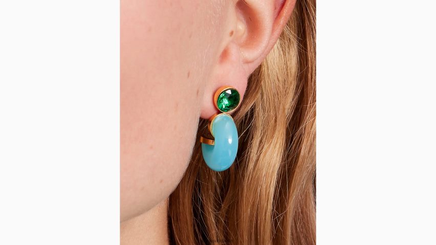 de Kate Spade Frauen Ich sehe Streifen-Ohrringe grün multi NB82J2975 Zubehör