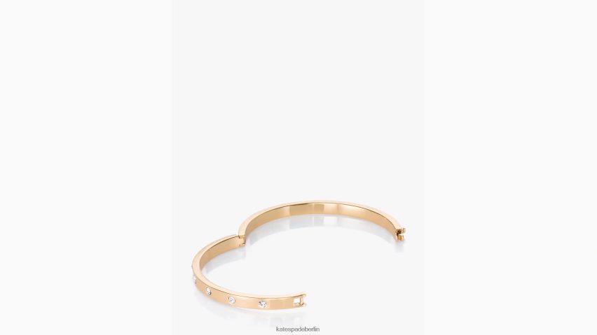 de Kate Spade Frauen In Stein gefasster Armreif mit Scharnier klar/gold NB82J21050 Zubehör