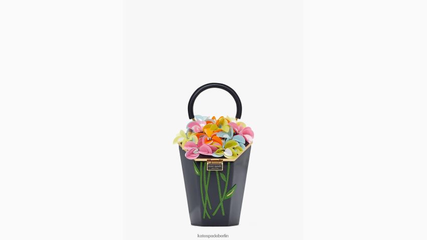 de Kate Spade Frauen In voller Blüte verzierte 3D-Bouquet-Tasche mit Henkel Blazer blau multi NB82J2182 Zubehör