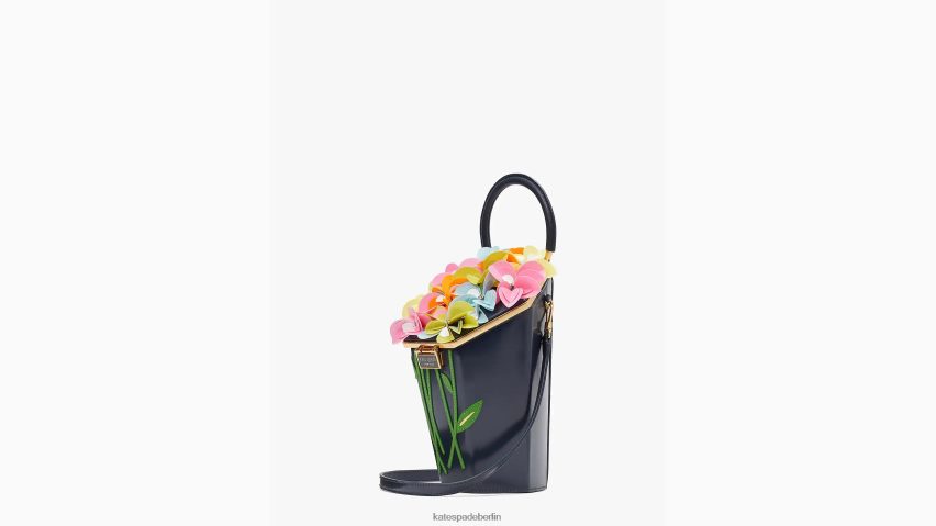 de Kate Spade Frauen In voller Blüte verzierte 3D-Bouquet-Tasche mit Henkel Blazer blau multi NB82J2182 Zubehör