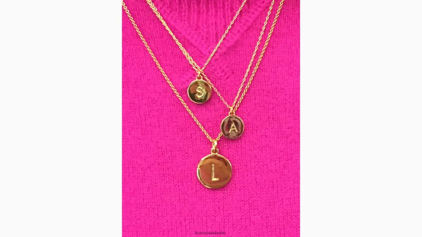 de Kate Spade Frauen Initial-Mini-Anhänger Gold NB82J21187 Zubehör