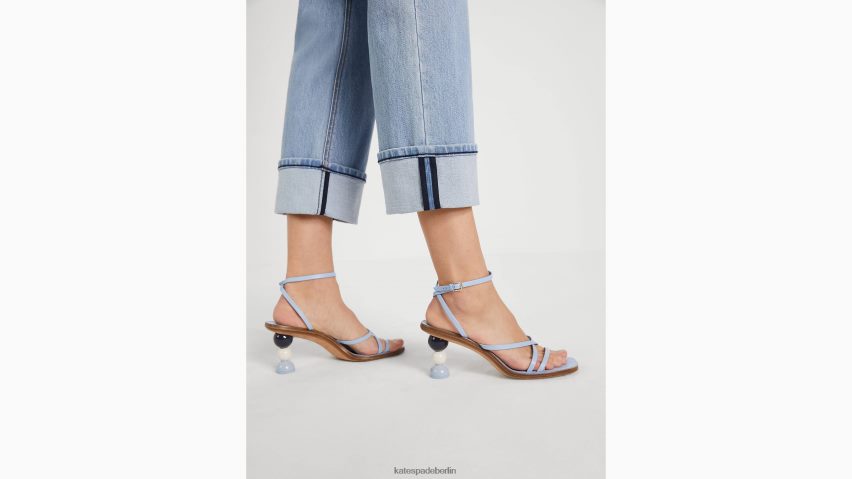 de Kate Spade Frauen Jeanshose mit weitem Bein und Bündchen helles Indigo NB82J2769 Bekleidung