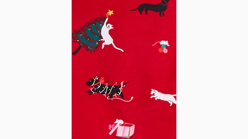 de Kate Spade Frauen Jogger-Pyjama-Set Deck den Pfotenabdruck NB82J2856 Bekleidung