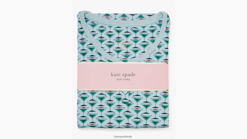 de Kate Spade Frauen Jogger-Pyjama-Set Happy-Hour-Druck NB82J2873 Bekleidung