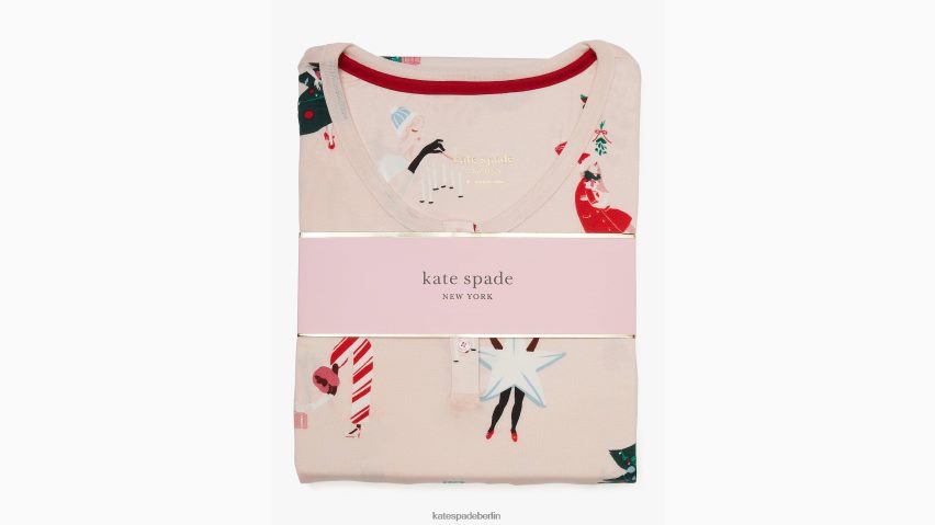de Kate Spade Frauen Jogger-Pyjama-Set Kostümparty-Druck NB82J2854 Bekleidung