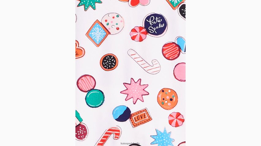 de Kate Spade Frauen Jogger-Pyjama-Set Urlaubsgeist-Druck NB82J2855 Bekleidung