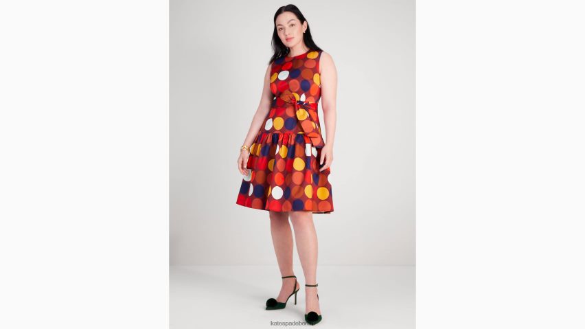 de Kate Spade Frauen Julia-Partykleid mit Punkten multi NB82J2967 Bekleidung