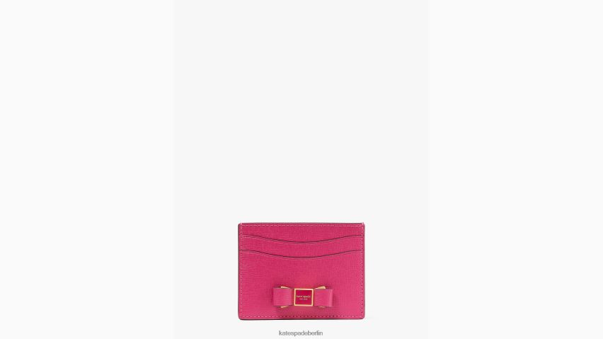 de Kate Spade Frauen Kartenetui mit Morgan-Schleife Rosa Pflaume NB82J2435 Zubehör
