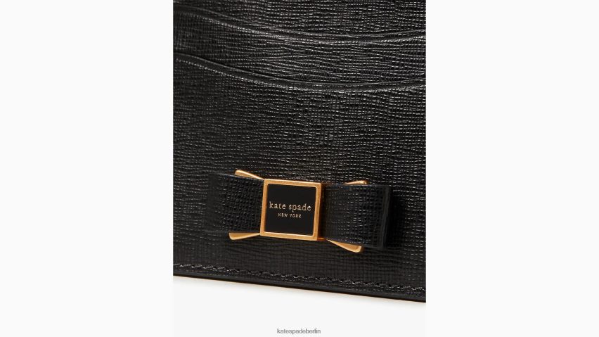 de Kate Spade Frauen Kartenetui mit Morgan-Schleife Schwarz NB82J2434 Zubehör