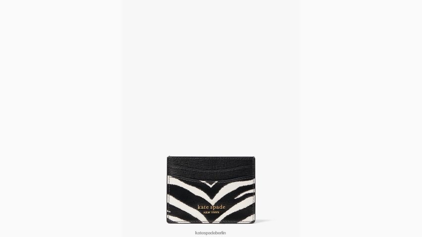 de Kate Spade Frauen Kartenetui mit Zebraprägung von Morgan schwarz-multi NB82J2473 Zubehör