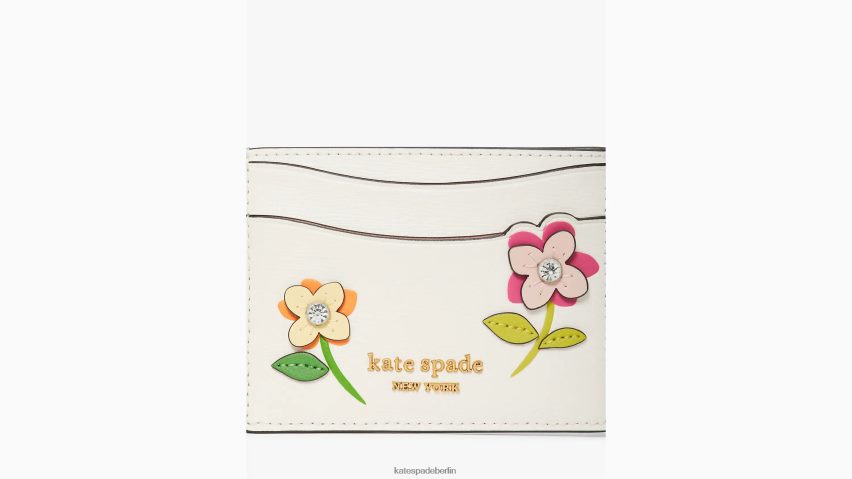 de Kate Spade Frauen Kartenetui mit blühenden Blumen creme multi NB82J2462 Zubehör