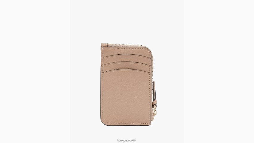 de Kate Spade Frauen Kartenetui mit geknotetem Reißverschluss Kraftpapier NB82J2469 Zubehör