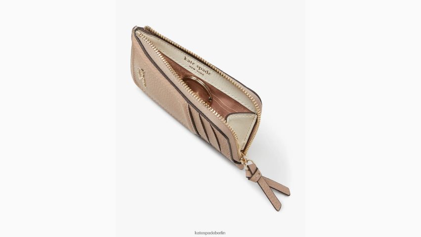 de Kate Spade Frauen Kartenetui mit geknotetem Reißverschluss Kraftpapier NB82J2469 Zubehör