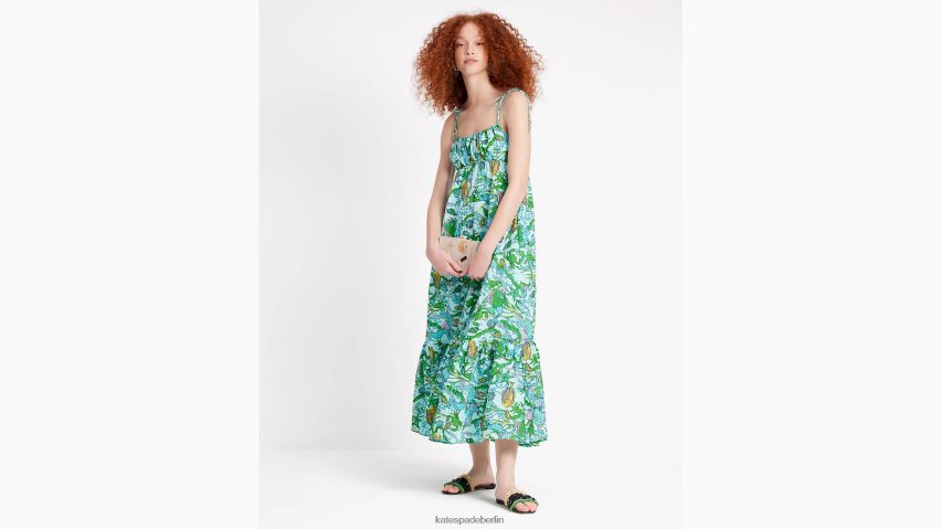 de Kate Spade Frauen Kleid mit Trägern unter dem Meer Ebbe multi NB82J2697 Bekleidung