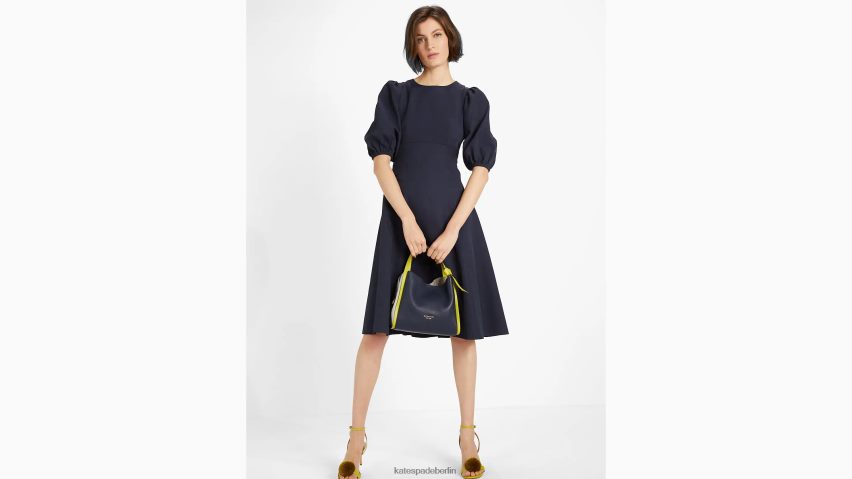 de Kate Spade Frauen Kleid mit offenem Rücken und Perlenverzierung Blazer blau NB82J2772 Bekleidung