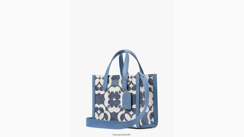 de Kate Spade Frauen Kleine Chenille-Tasche mit Blumenmonogramm „Manhattan“ mantablau multi NB82J2266 Zubehör