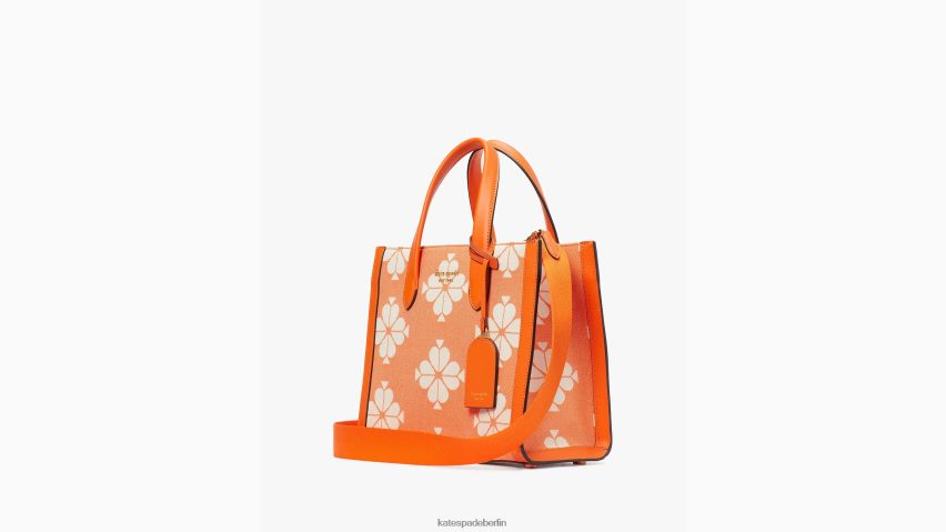 de Kate Spade Frauen Kleine Manhattan-Tasche aus zweifarbigem Canvas mit Blumenmuster satsuma multi NB82J2285 Zubehör