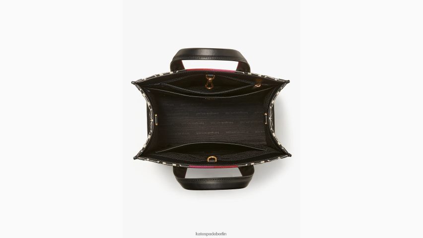 de Kate Spade Frauen Kleine Manhattan-Tasche mit Blumen-Jacquard-Streifen creme multi NB82J2261 Zubehör