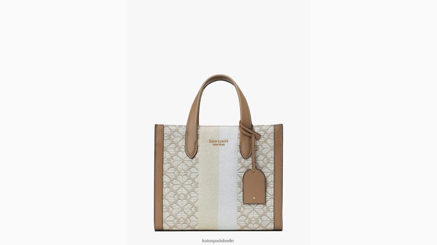 de Kate Spade Frauen Kleine Manhattan-Tasche mit Blumen-Jacquard-Streifen natürliches Multi NB82J2260 Zubehör