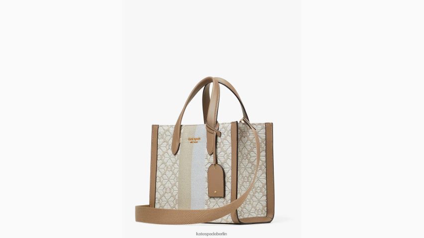de Kate Spade Frauen Kleine Manhattan-Tasche mit Blumen-Jacquard-Streifen natürliches Multi NB82J2260 Zubehör