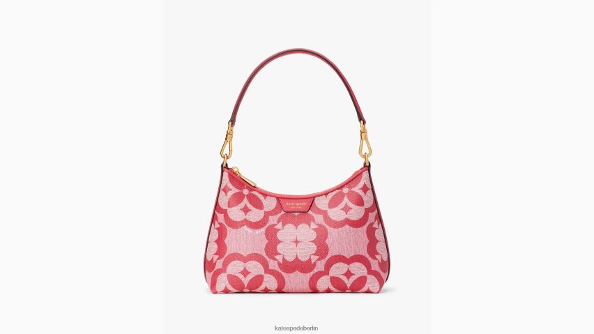 de Kate Spade Frauen Kleine Reece-Umhängetasche mit Blumenmonogramm Himbeermarmelade multi NB82J245 Zubehör