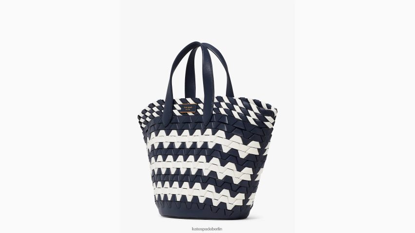 de Kate Spade Frauen Kleine Tragetasche aus Leder mit Zickzackmuster Blazer blau multi NB82J2252 Zubehör