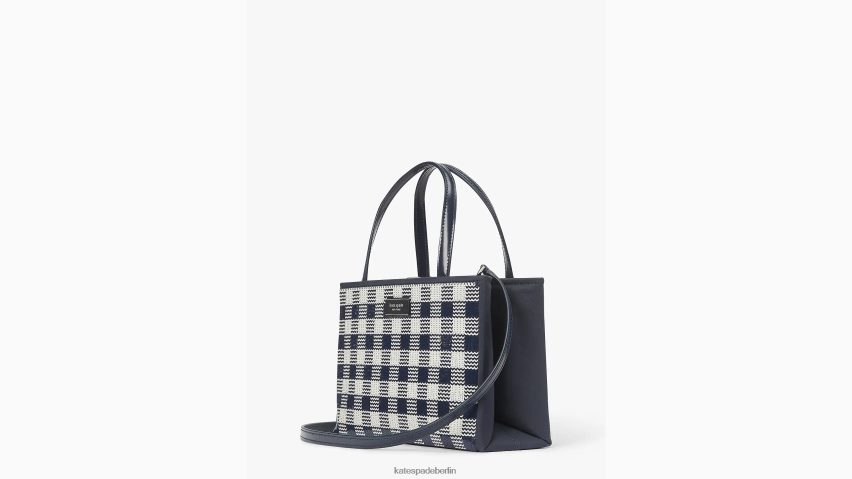 de Kate Spade Frauen Kleine Tragetasche mit Gingham-Pailletten von Sam Icon Blazer blau multi NB82J2215 Zubehör