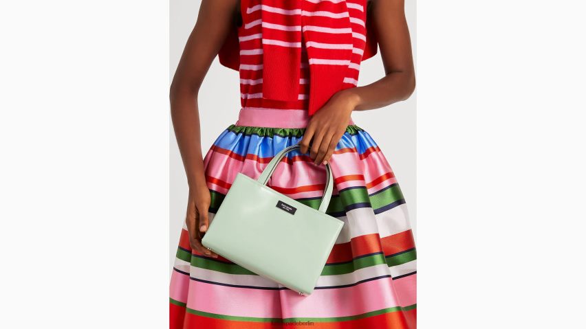 de Kate Spade Frauen Kleine Tragetasche „Sam Icon“ aus Leder Pistaziencreme NB82J2217 Zubehör