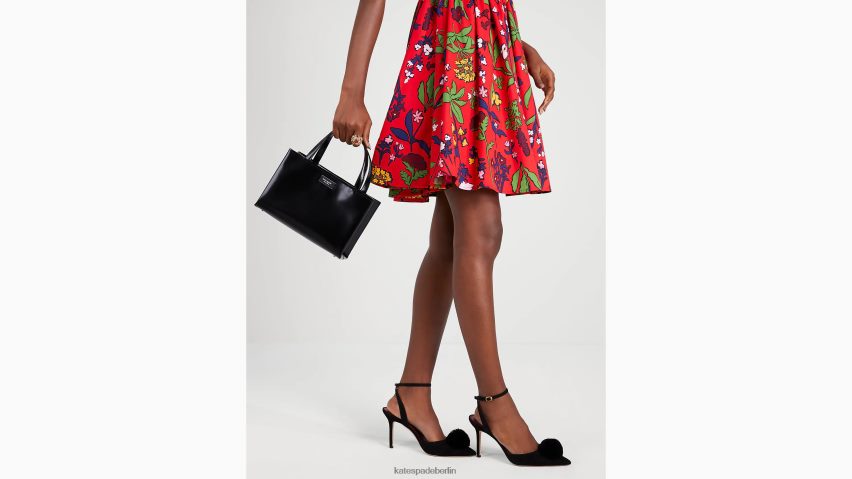 de Kate Spade Frauen Kleine Tragetasche „Sam Icon“ aus Leder Schwarz NB82J2220 Zubehör