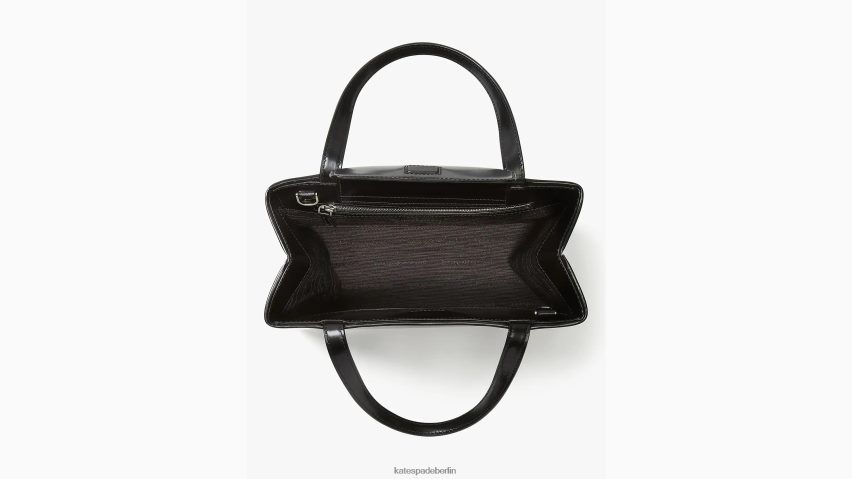 de Kate Spade Frauen Kleine Tragetasche „Sam Icon“ aus Leder Schwarz NB82J2220 Zubehör