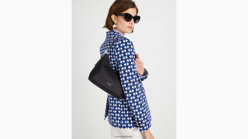de Kate Spade Frauen Kleine Umhängetasche aus Ksnyl-Nylon von Sam Icon Schwarz NB82J2226 Zubehör